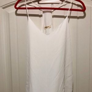 White Racerback Camisole Tank